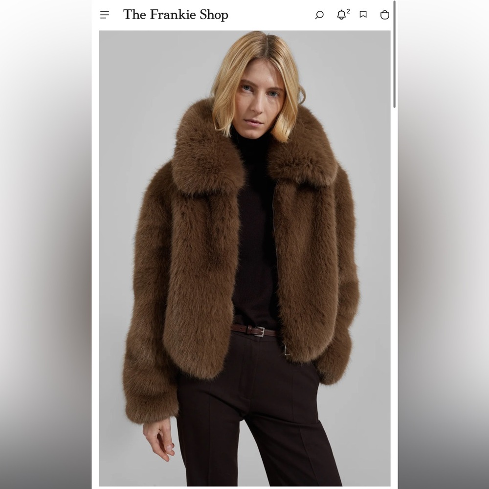 The Frankie shop hope faux fur jacket